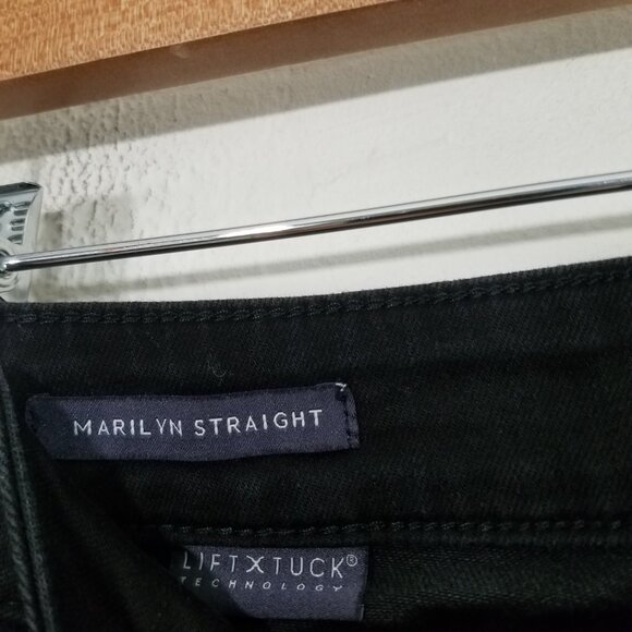 NYDJ Lift x Tuck Marilyn Straight Stretch Jeans Black Size 6 - Picture 4 of 9